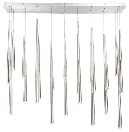 Modern Forms Cascade LED 23-Light Linear Chandelier in Polished NickelBy Modern Forms