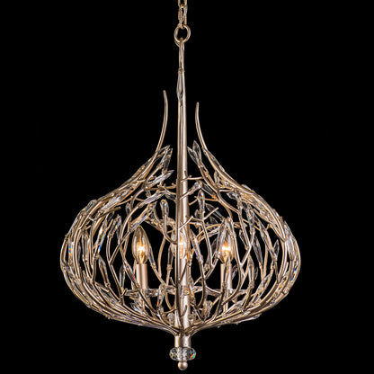Bask 3-Lt Crystal Pendant - Gold DustBy Varaluz