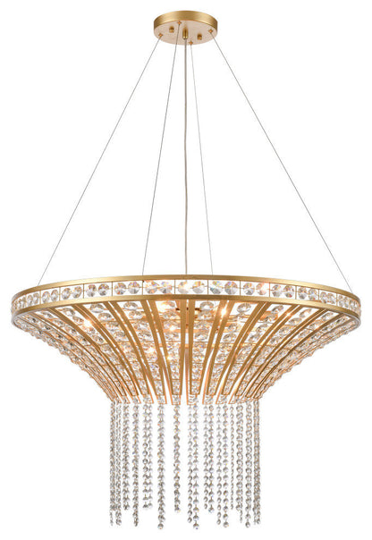 Fantania 36'' Wide 8-Light Chandelier Champagne GoldBy ELK Group International