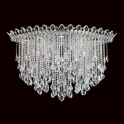 Trilliane Strands 8-Light in Stainless Steel, Clear Heritage CrystalBy Schonbek