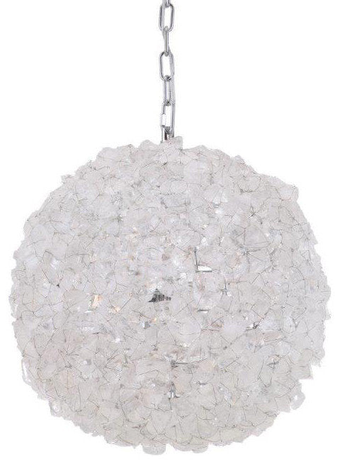 Craftmade 48493 Roxx 4 Light 22"W Crystal Pendant - ChromeBy Craftmade