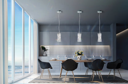 Schonbek Stw410N-Ss1S 1 Light Crystal Pendant, Stainless SteelBy Schonbek
