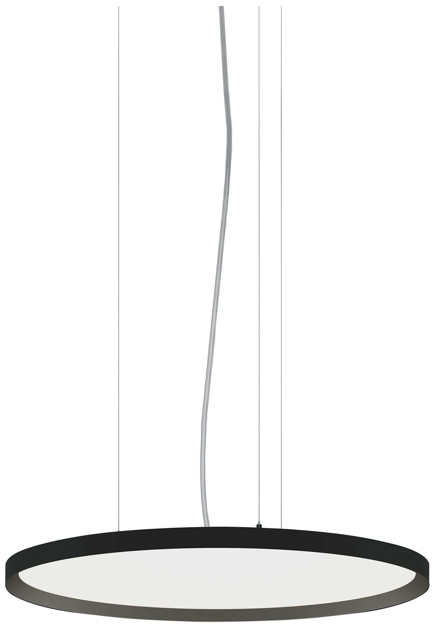 Bina 24" Round Direct/Indirect Light Black Pendant