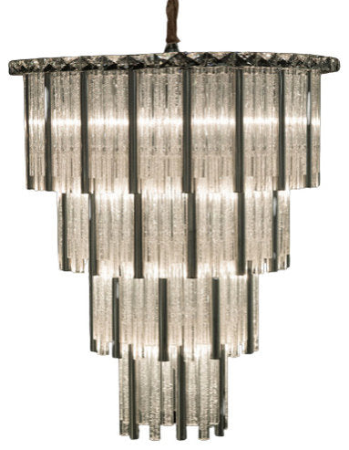 Chimes 15-Light Crystal Chandelier - SilverBy Michael Amini