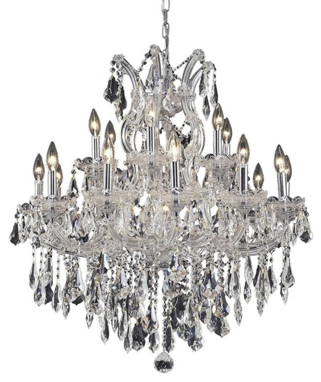2801 Maria Theresa Collection Hanging Fixture, Clear, Royal CutBy Elegant Furniture & Lighting