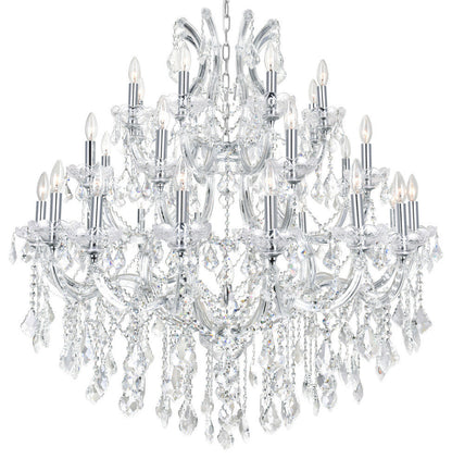 Maria Theresa Up Chandelier, 42"By CWI Lighting