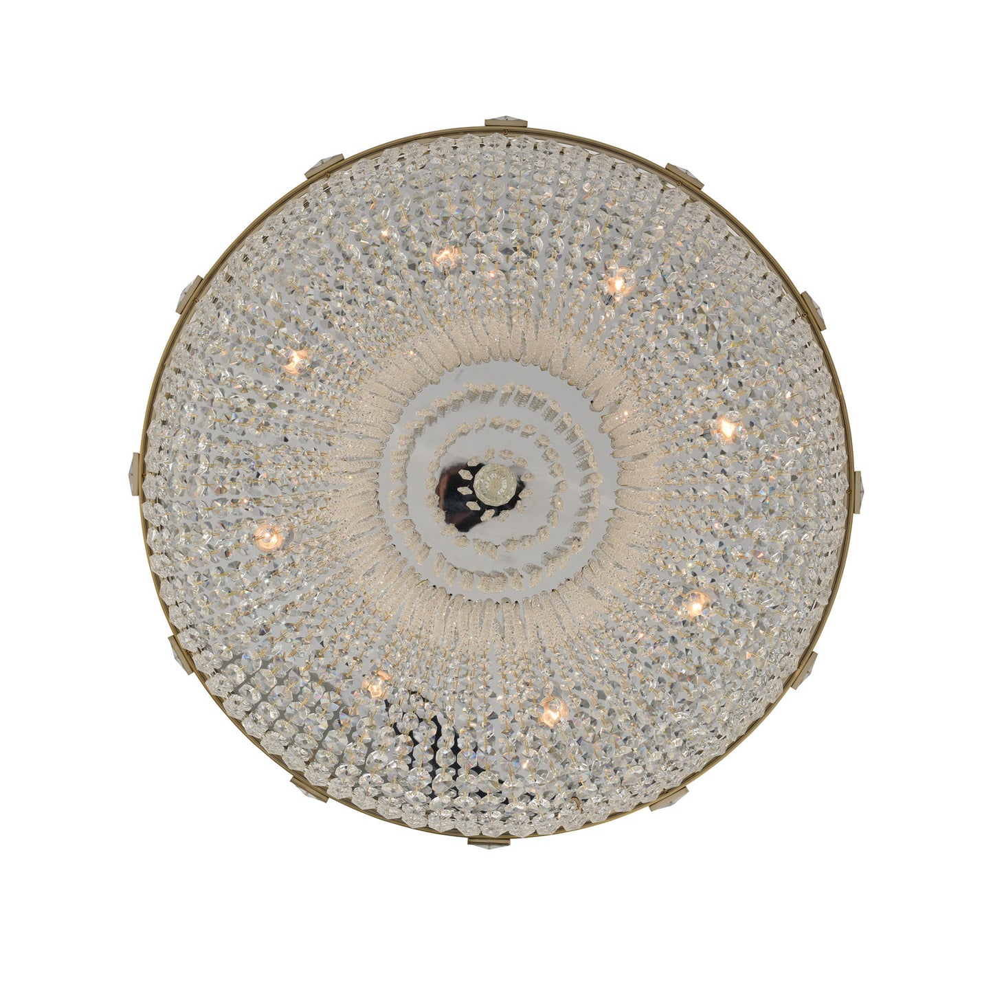 Impero 30x9" 8-Light Modern Flush by AllegriBy Allegri Crystal by Kalco Lighting