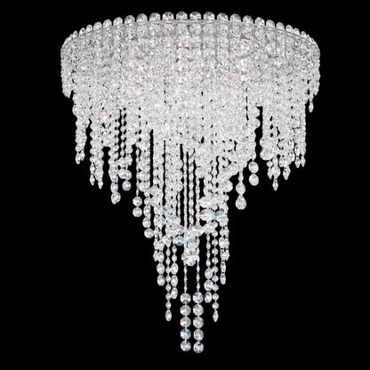 Chantant 6-Light Close to Ceiling in Stainless Steel With Clear Heritage CrystalBy Schonbek