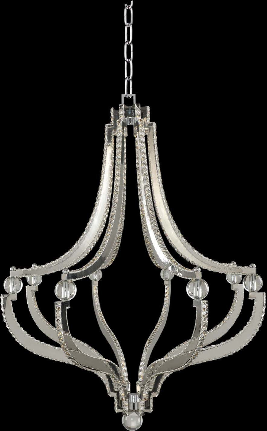 Cambria Led Pendant, Chrome, 36"By KALCO LIGHTING