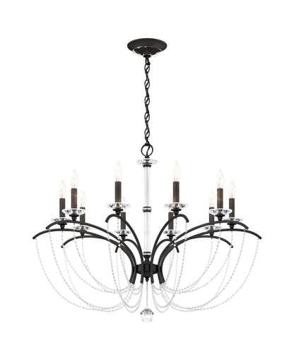 Schonbek Bc7110N-51H 10 Light Crystal Chandelier, Black MatteBy Schonbek