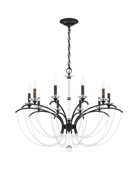 Schonbek Bc7110N-51H 10 Light Crystal Chandelier, Black MatteBy Schonbek