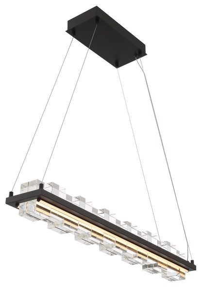 Bruco 2-Light Island Chandelier, BlackBy Eurofase Lighting