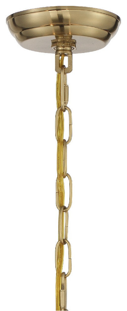 Othello 5 Light Vibrant Gold ChandelierBy Crystorama Lighting