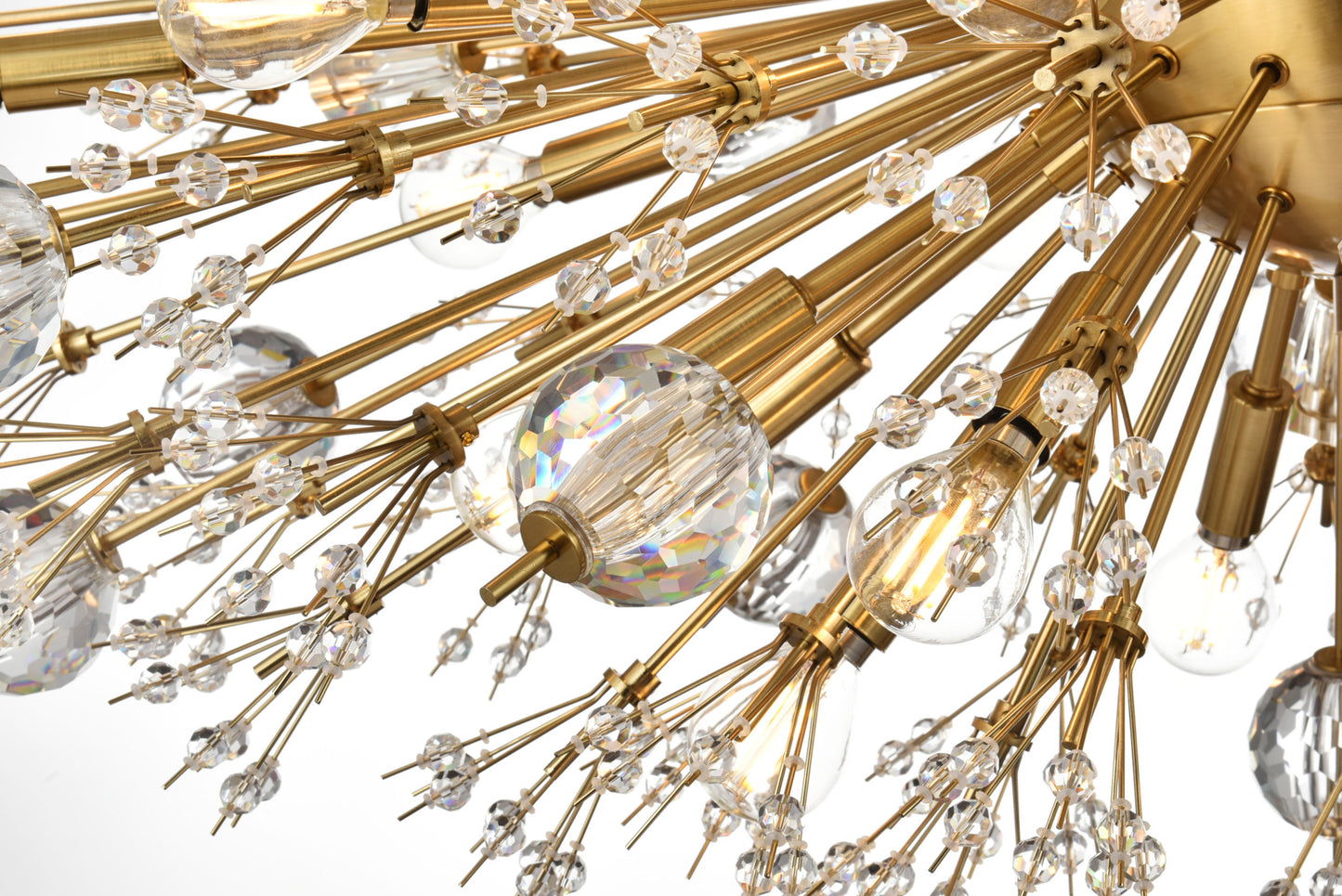 Elegant Lighting 2500G48L3 Vera 100 Light 26"W Crystal Sputnik - ChromeBy Elegant Furniture & Lighting