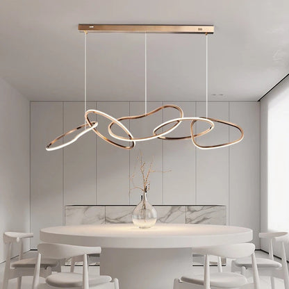 Akari Circular Chandelier Lighting, L59"By Akari Lanterns