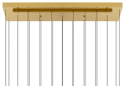 CWI LIGHTING 1588P48-10-624 Stagger Integrated LED Brass ChandelierBy CWI Lighting