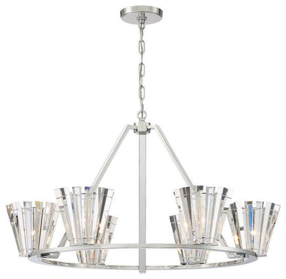 Eurofase 38866-012 Ricca - 6 Light Chandelier in Posh & Luxe Glam Style - 37.75By Eurofase Lighting