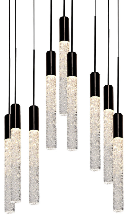 Modern Forms PD-35609 Magic 9 Light 17"W LED Multi Light Pendant - BlackBy Modern Forms