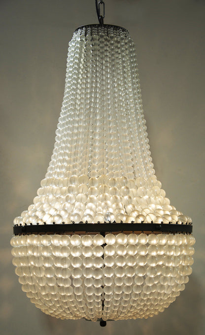 Noir Mist Chandelier In Black Metal LAMP460MTBBy Noir