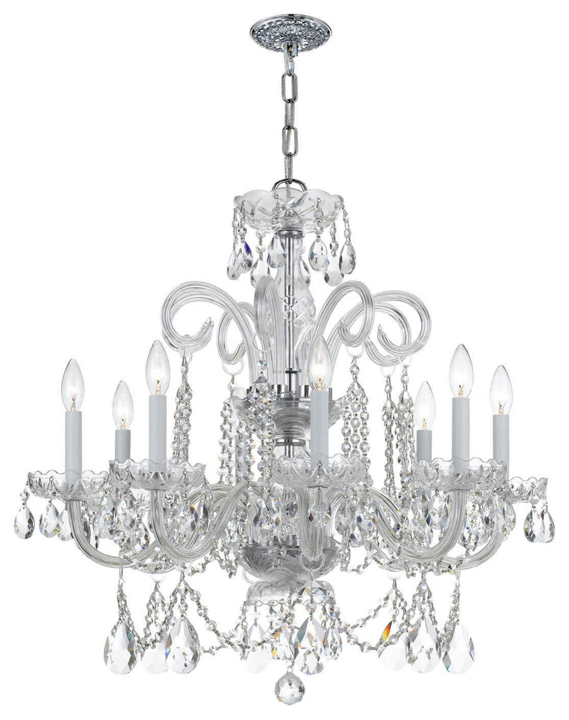 Crystorama Lighting Group 5008-CL-S Traditional Crystal 8 Light - PolishedBy Crystorama Lighting