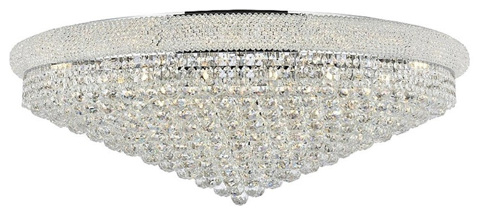 Elegant Lighting Primo 30-Light Metal & Crystal Flush Mount in ChromeBy Elegant Furniture & Lighting