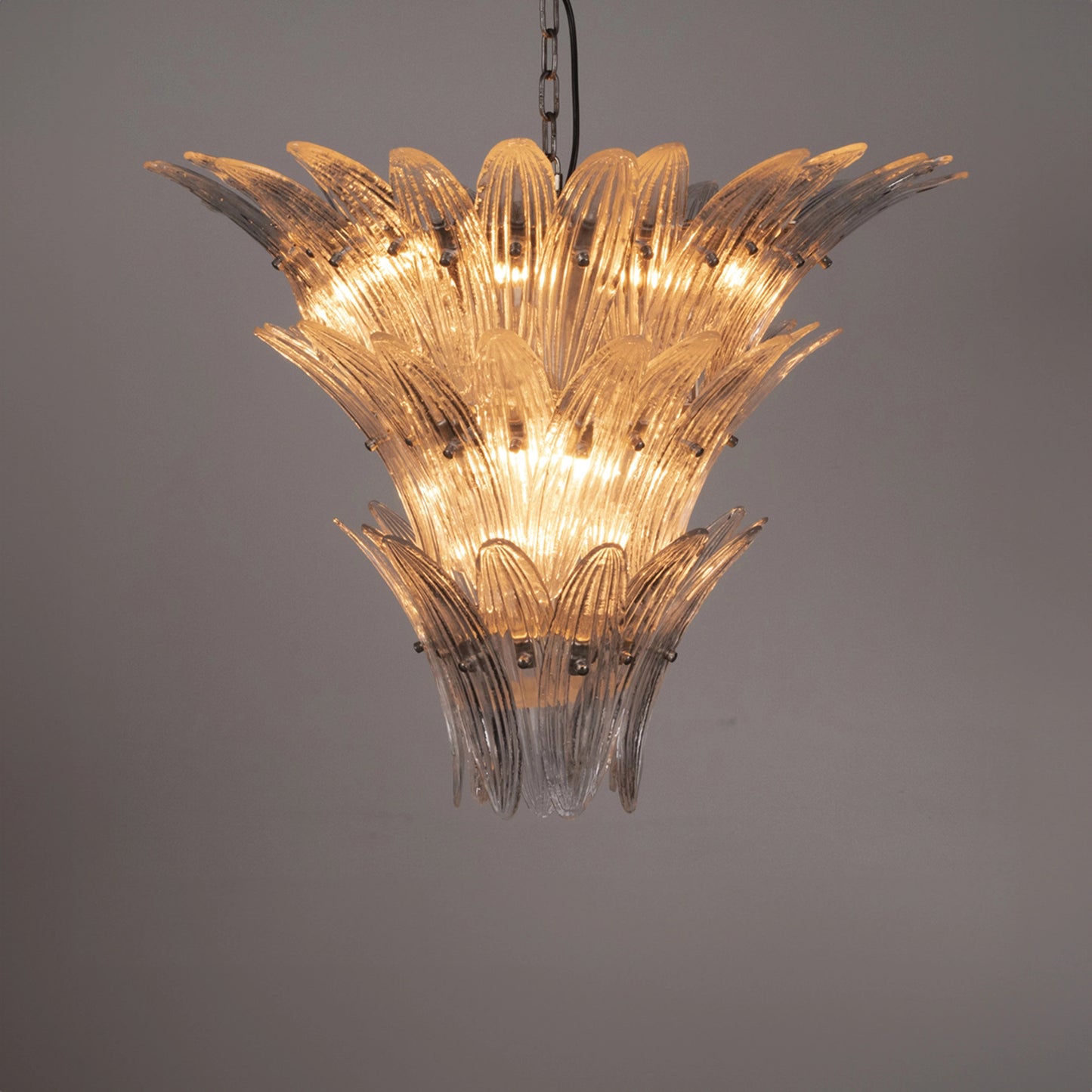 25" Emperor Antique Silver ChandelierBy Noir