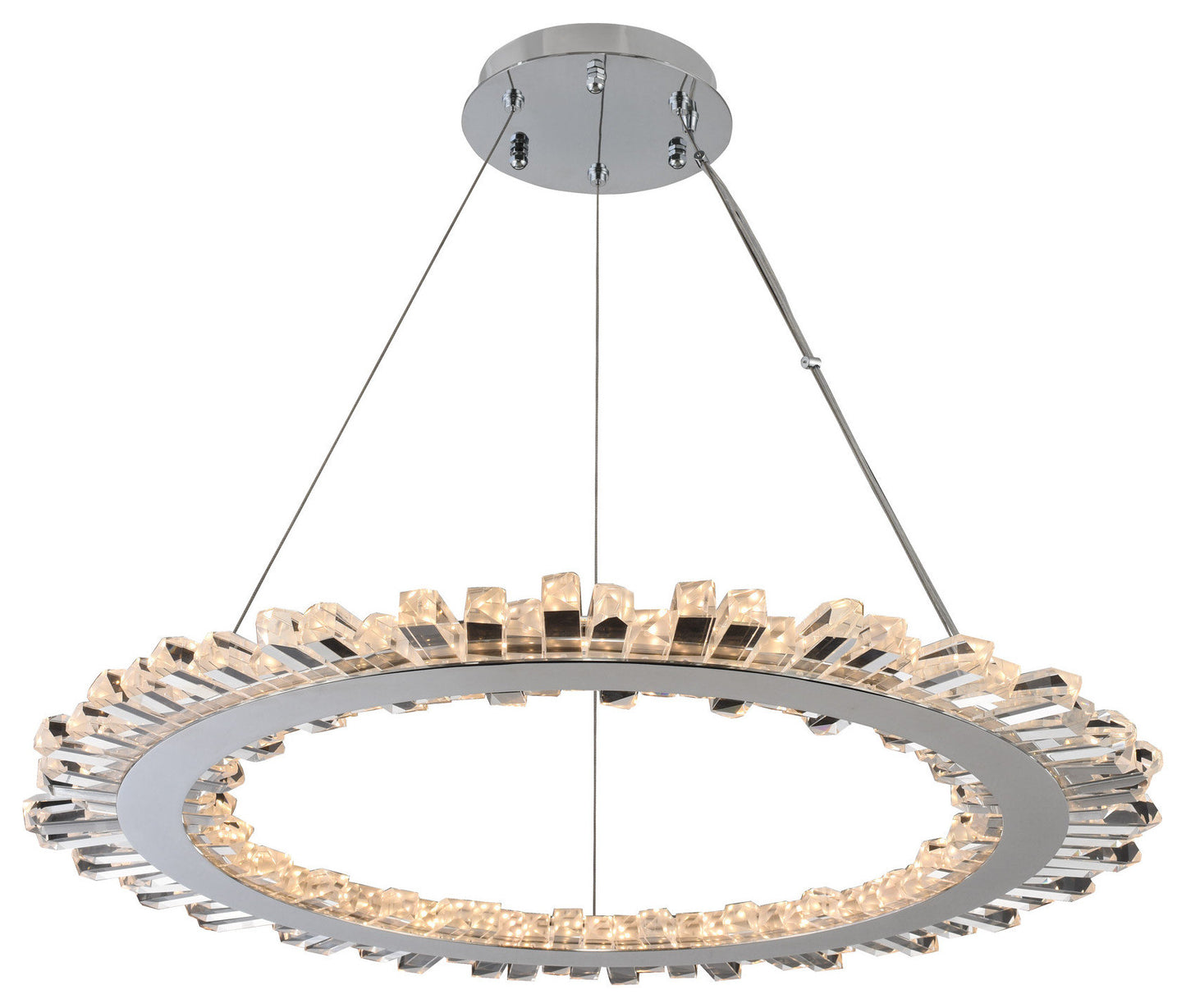 Quasar 34x1.25" 1-Light Modern Large Pendants by AllegriBy Allegri Crystal by Kalco Lighting