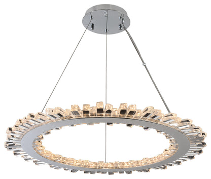Quasar 34x1.25" 1-Light Modern Large Pendants by AllegriBy Allegri Crystal by Kalco Lighting