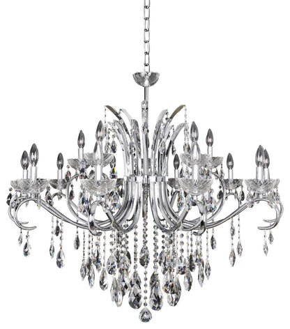 Catalani 42"x35" 15-Light Transitional Large Chandeliers by AllegriBy Allegri Crystal by Kalco Lighting