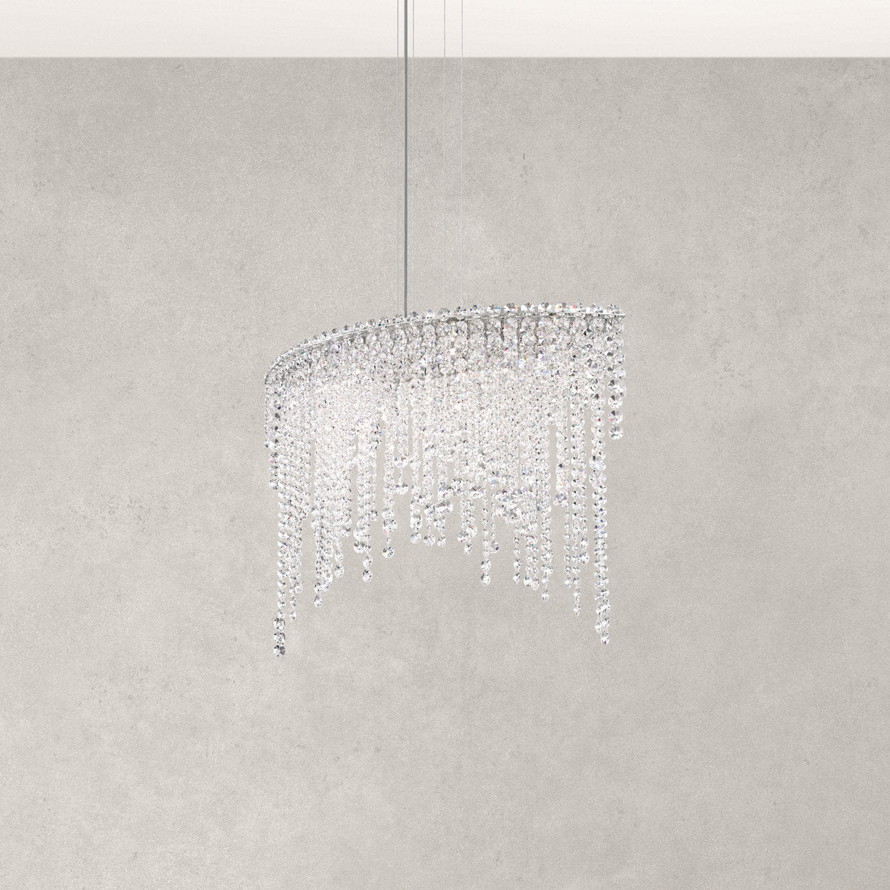 Schonbek Ch3612N-401H 6 Light Crystal Pendant, Polished Stainless SteelBy Schonbek