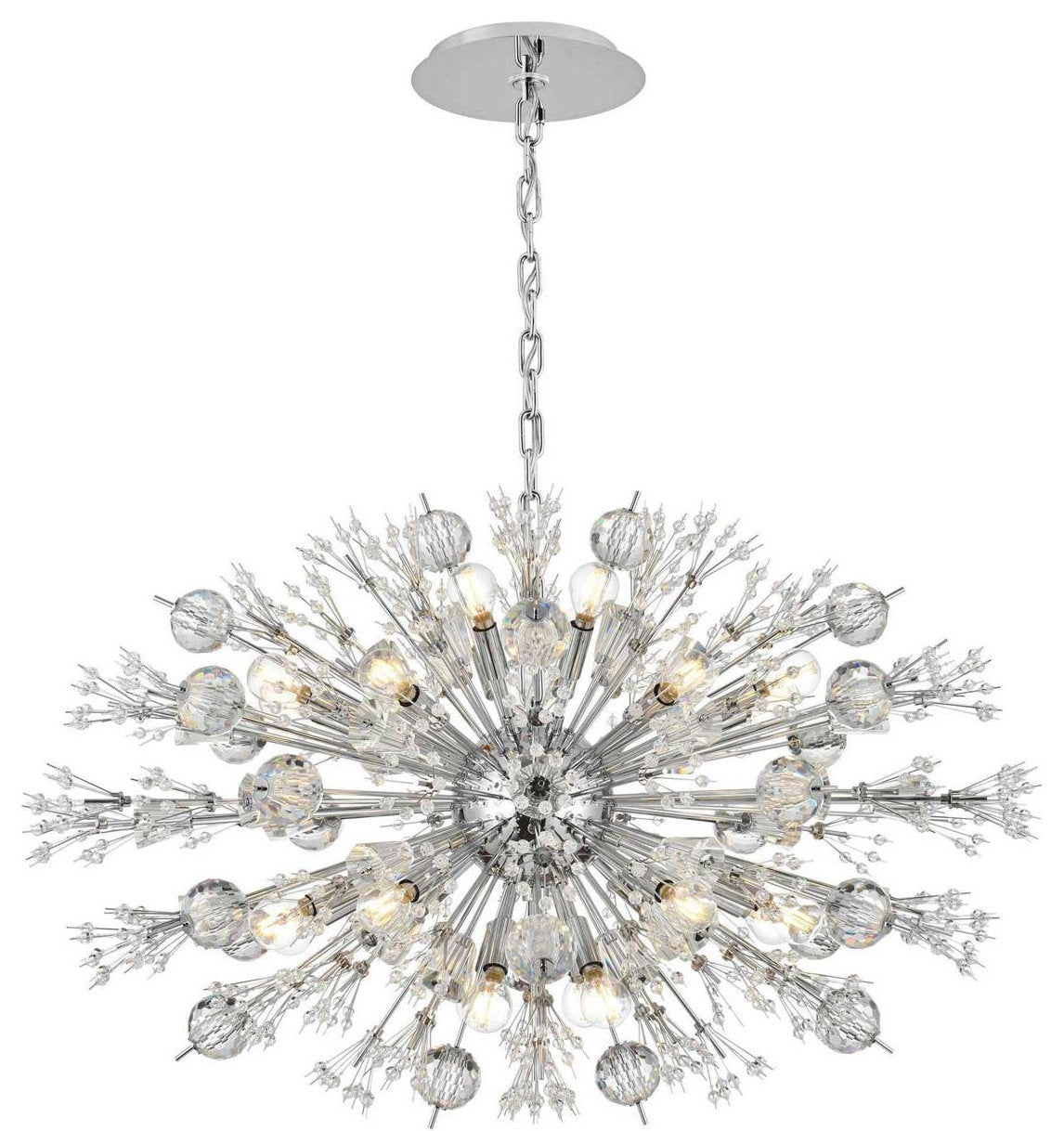 Vera 24 Light Pendant, ChromeBy Elegant Furniture & Lighting