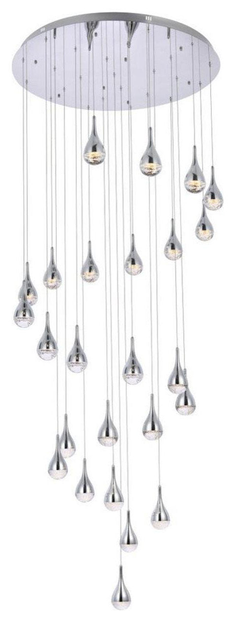 Amherst 25 Light Chandelier, ChromeBy Elegant Furniture & Lighting