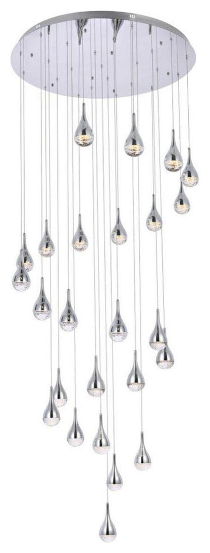 Amherst 25 Light Chandelier, ChromeBy Elegant Furniture & Lighting