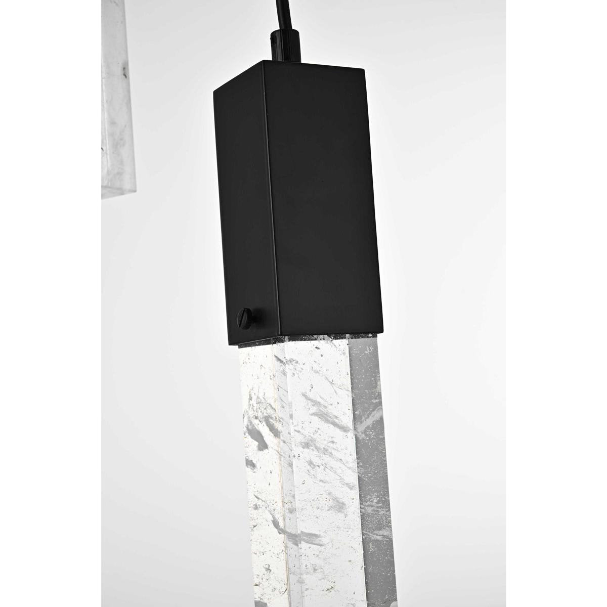 Aurora 10 Light Pendant, BlackBy Elegant Furniture & Lighting