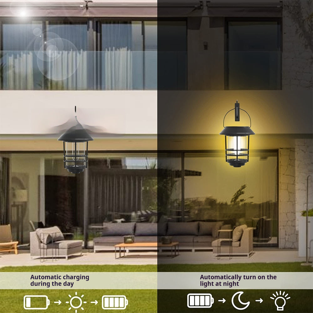 Retro Solar Wall Lamp �C Waterproof Outdoor Courtyard Light
