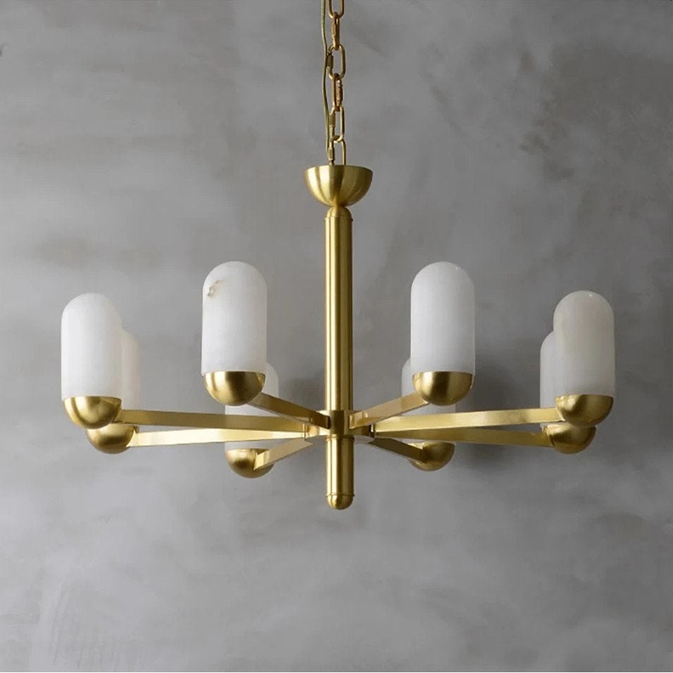 8-Light Natural Marble Modern ChandelierBy MORSALE