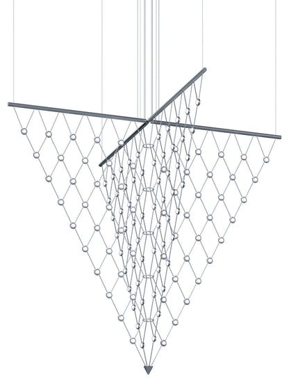 Sonneman 1884.C Constellation Galaxy Matrix 2 Light 58"W LED - Bright SatinBy SONNEMAN - A Way of Light