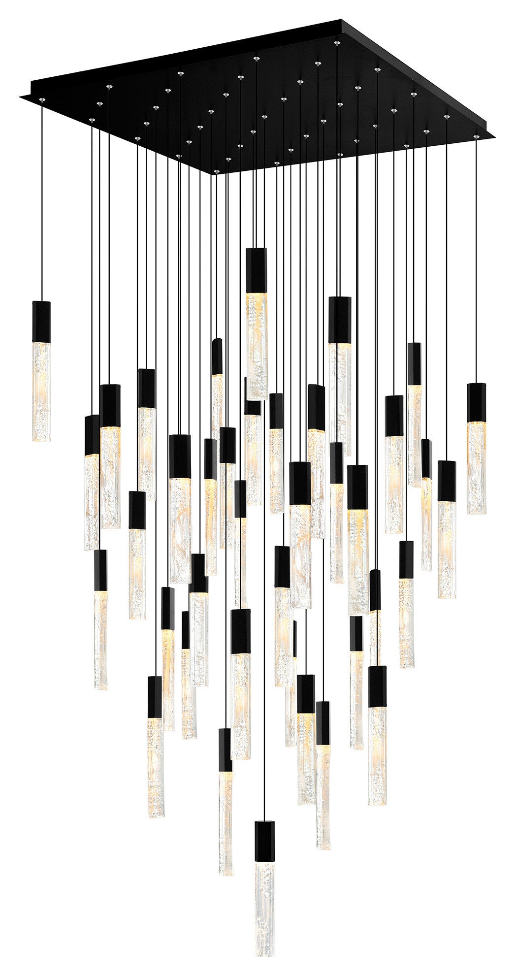 CWI LIGHTING 1589P36-41-101 Greta Integrated LED Black ChandelierBy CWI Lighting