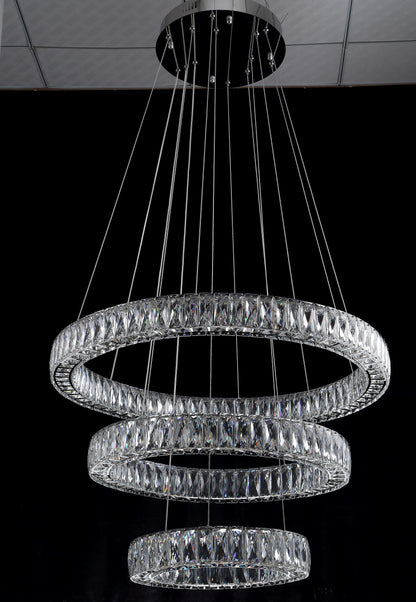 Beautiful Things Lighting Triple Ring LED Crystal Chandelier BTL007By Beautiful Things Lighting