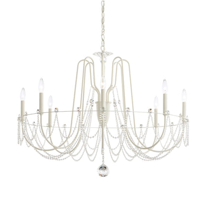 Schonbek Ar1008N-06H 8 Light Crystal Chandelier, WhiteBy Schonbek