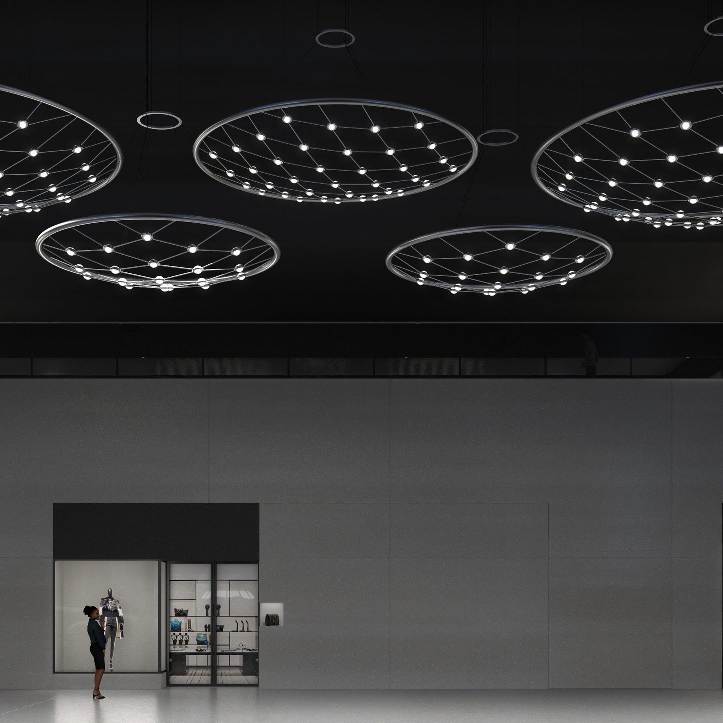 Sonneman 1898.C Constellation Galaxy Matrix 49"W LED Suspension - Bright SatinBy SONNEMAN - A Way of Light