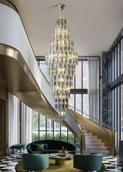 Saint-Cezaire-sur-Siagne | Stunning Large Crystal Chandelier, Dia27.6"By Miron Demid LLC