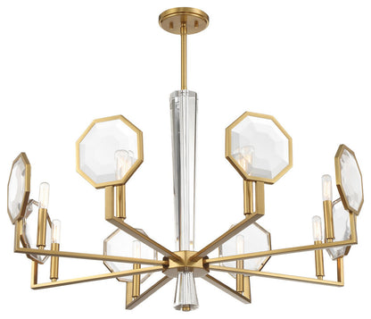 Leighton 8-Light Chandelier, Warm BrassBy Savoy House
