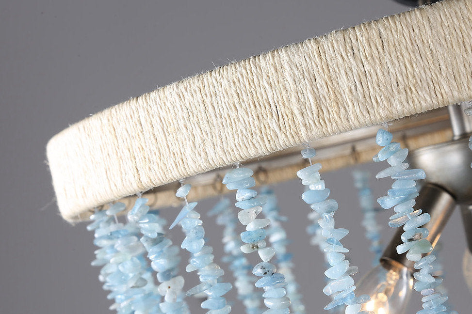 Sea Breeze Blue Basket ChandelierBy Akari Lanterns