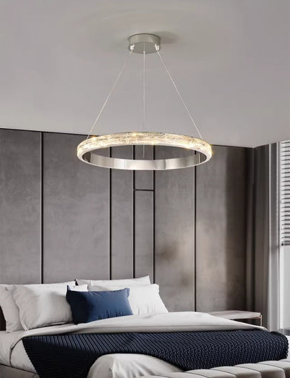Stella | Postmodern Stainless Steel Pendant Light, Dia39.4", 1 RingBy Miron Demid LLC
