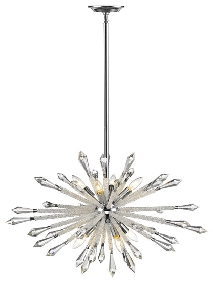 Z-Lite 4002-8B Soleia 8 Light 32"W Crystal Sputnik Chandelier - ChromeBy Z-LIte