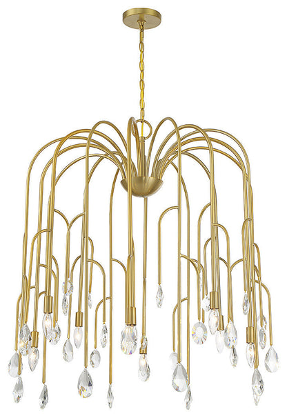 Anholt 8-Light Chandelier, Noble BrassBy Savoy House