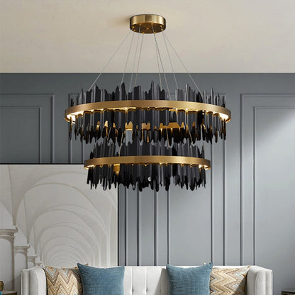 Nera 2-Tier Modern Ring ChandelierBy MORSALE