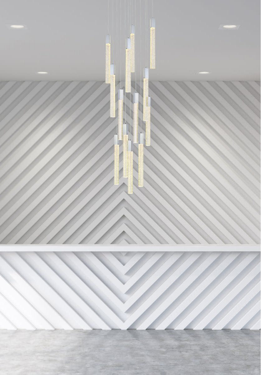 Elegant Lighting 2067G30 Weston 13 Light 30"W LED Crystal Multi - BlackBy Elegant Furniture & Lighting