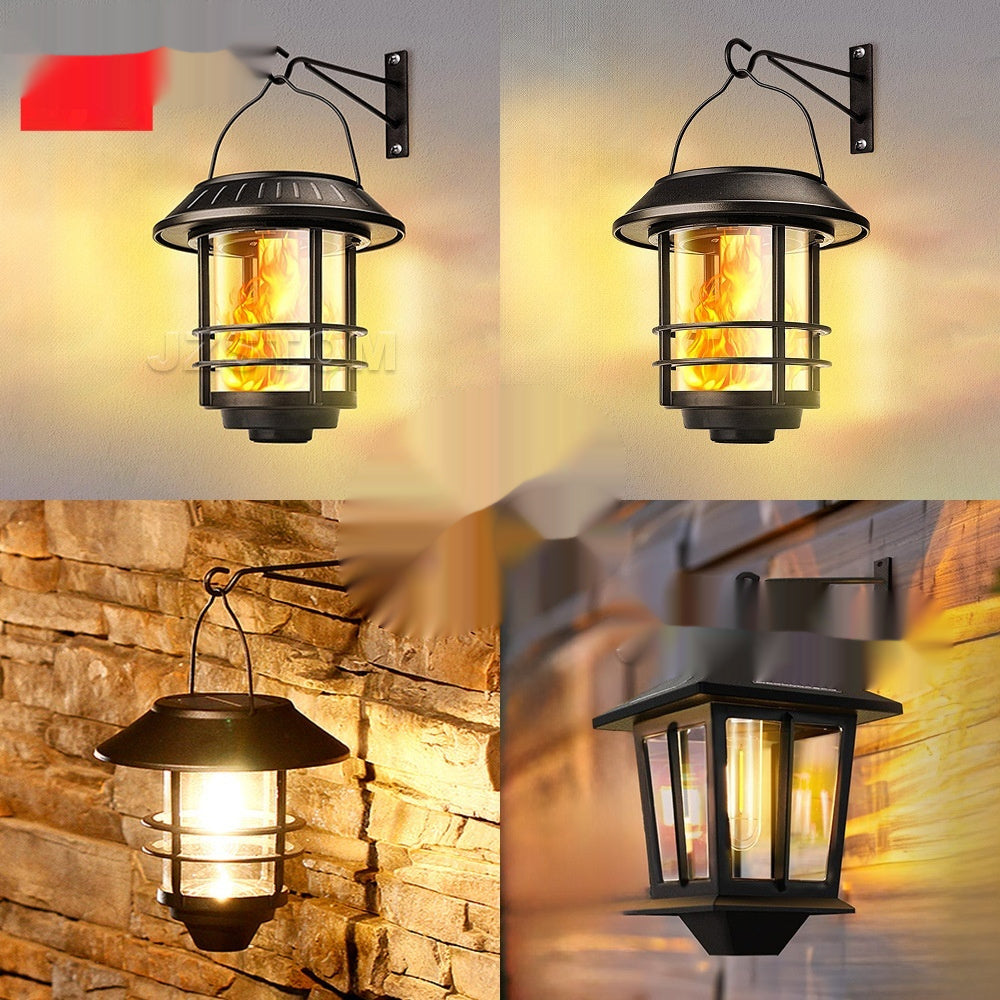 Retro Solar Wall Lamp �C Waterproof Outdoor Courtyard Light